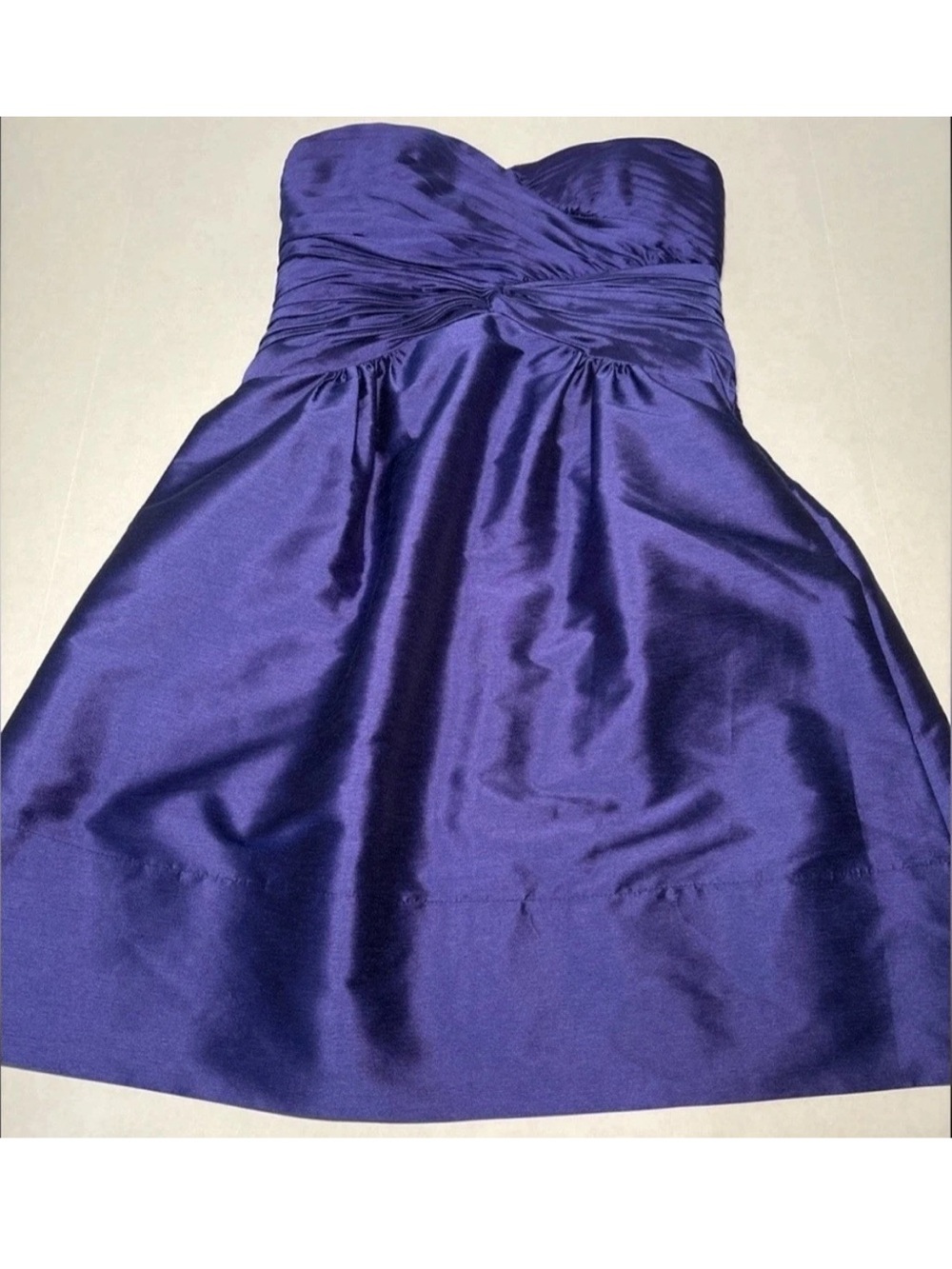 Liliana Strapless Purple Metallic Party Cocktail Dress Size 6